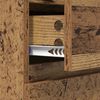 vidaXL Aparador con caj&oacute;n 3 pcs Madera envejecida Madera de ingenier&iacute;a