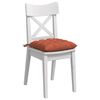 vidaXL Cojines para asiento 4 pcs Rojo Naranja 40 x 40 x 6 cm
