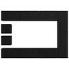 vidaXL Conjunto de mueble de TV Montaje en la pared 10 pcs Roble Negro