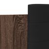 vidaXL Cama con cabecero madera de ingeniería marrón roble 75x190 cm