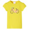 vidaXL Camiseta infantil amarillo 104