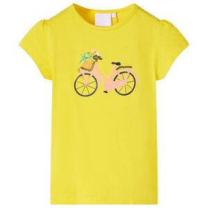 vidaXL Camiseta infantil amarillo 104