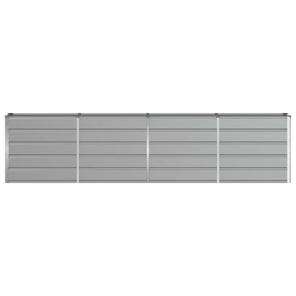 vidaXL Jardinera Gris Claro 160 x 40 x 75 cm Acero