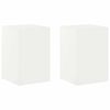 vidaXL Soporte de plantas 2 pcs Blanco 40 x 40 x 60 cm Acero
