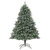 vidaXL Árbol de Navidad artificial con soporte PVC 210 cm