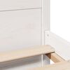 vidaXL Estructura de cama con cabecero sin colch&oacute;n blanco 140x190 cm