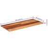 vidaXL Tablero de mesa madera maciza de acacia 140x60x(2,5-2,7) cm