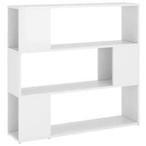 vidaXL Estanter&iacute;a/divisor de espacios blanco brillo 100x24x94 cm
