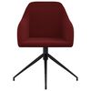 vidaXL Sillas de comedor 4 unidades terciopelo rojo tinto