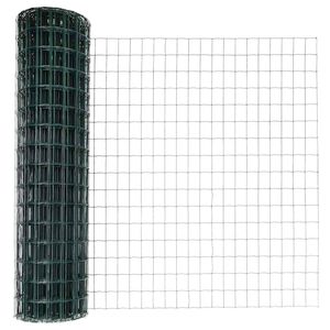 vidaXL Cerca Euro Verde 1.4 x 10 m Hierro recubierto de PVC