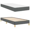 vidaXL Cama tipo Box Spring con colch&oacute;n Gris oscuro 100 x 200 cm tela