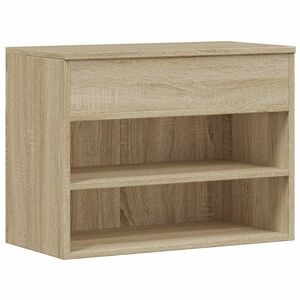vidaXL Zapatero madera contrachapada roble Sonoma 60x30x45 cm