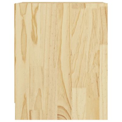 vidaXL Mesita de noche madera maciza de mango 35,5x33,5x41,5 cm