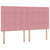 vidaXL Cama con almacenamiento y colch&oacute;n Rosa 160 x 200 cm Terciopelo