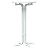 vidaXL Mesa de bar madera ingenier&iacute;a y acero blanco &Oslash;60x110cm