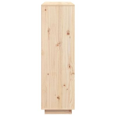 vidaXL Aparador alto de madera maciza de pino 110,5x35x117 cm