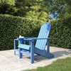 vidaXL Silla de jard&iacute;n Adirondack HDPE azul agua