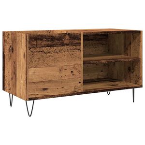 vidaXL Mueble para discos madera ingeniería envejecida 84,5x38x48 cm
