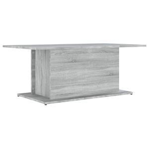 vidaXL Mesa de centro madera de ingenier&iacute;a gris Sonoma 102x55,5x40 cm