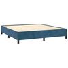 vidaXL Estructura de cama sin colchón terciopelo azul oscuro 160x200cm