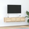 vidaXL Muebles de TV 2 uds madera ingenier&iacute;a roble Sonoma 60x31x25,5cm