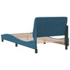 vidaXL Estructura de cama sin colch&oacute;n terciopelo azul 100x200 cm
