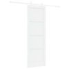vidaXL Puerta Corredera 73,5 x 211 cm Madera de ingenier&iacute;a Blanco