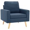 vidaXL Sill&oacute;n de tela azul