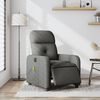 vidaXL Sillón reclinable de masaje eléctrico tela gris oscuro
