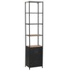 vidaXL Estanter&iacute;a de madera maciza de abeto y acero 40,5x32,5x180 cm