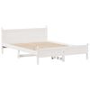 vidaXL Estructura de cama sin colch&oacute;n madera de pino blanca 140x200 cm