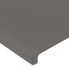 vidaXL Cabecero de cuero sint&eacute;tico gris 203x23x78/88 cm