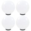 vidaXL L&aacute;mparas de bola LED 4 unidades esf&eacute;ricas PMMA 30 cm