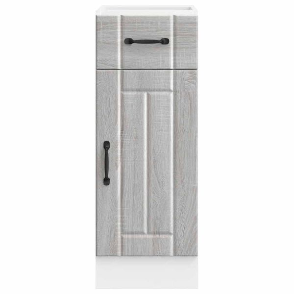 vidaXL Mueble bajo de cocina Lucca madera contrachapada gris sonoma