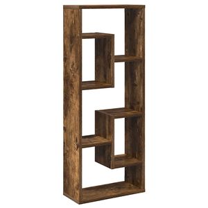 vidaXL Estanter&iacute;a de pared madera ingenier&iacute;a roble ahumado 36x16x90 cm
