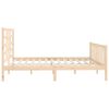 vidaXL Estructura de cama sin colchón madera maciza de pino 200x200 cm