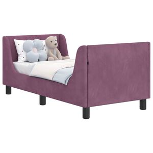 vidaXL Estructura de cama para ni&ntilde;os peque&ntilde;os con cabecera Morado