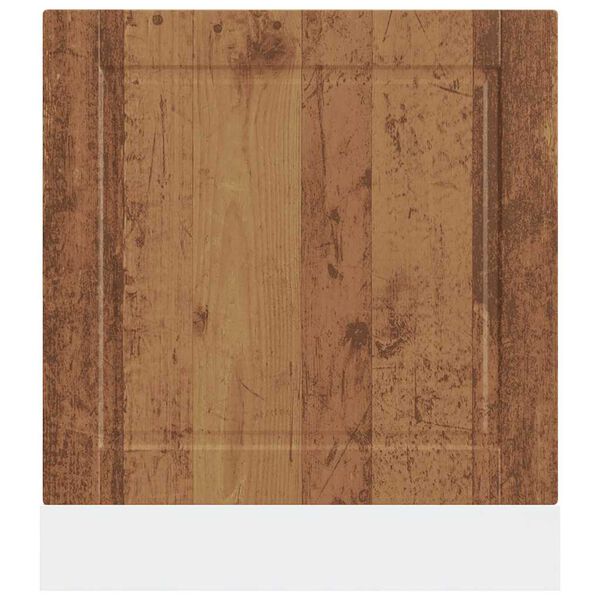 vidaXL Panel para lavavajillas Porto madera contrachapada madera vieja