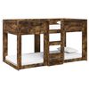 vidaXL Cama Litera para Ni&ntilde;os Roble ahumado 90 x 190 cm
