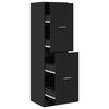 vidaXL Armario botiqu&iacute;n madera de ingenier&iacute;a negro 30x41x174,5 cm