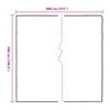 vidaXL Lona transparente con ojales polietileno 5x8 m