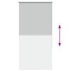 vidaXL Estor Enrollable Opaco gris claro 75x150 cm Tela Ancho 70,7 cm