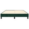 vidaXL Estructura Estructura de cama con somier terciopelo verde oscuro 140x200 cm