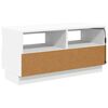 vidaXL Mueble para TV con luces LED blanco 80x35x40 cm