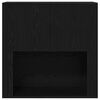 vidaXL Highboard Roble negro 80 x 33 x 150 cm Madera contrachapada