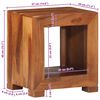 vidaXL Mesa auxiliar madera maciza acacia 37x29x40 cm