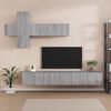 vidaXL Set de muebles para TV 7 pzas madera contrachapada gris Sonoma