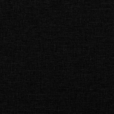 vidaXL Sofá de 3 plazas tela negro