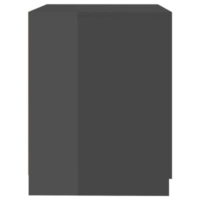 vidaXL Armario de lavadora gris brillante 71x71,5x91,5 cm