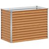 vidaXL Arriate elevado Marr&oacute;n Claro 98 x 50 x 68 cm Acero Galvanizado